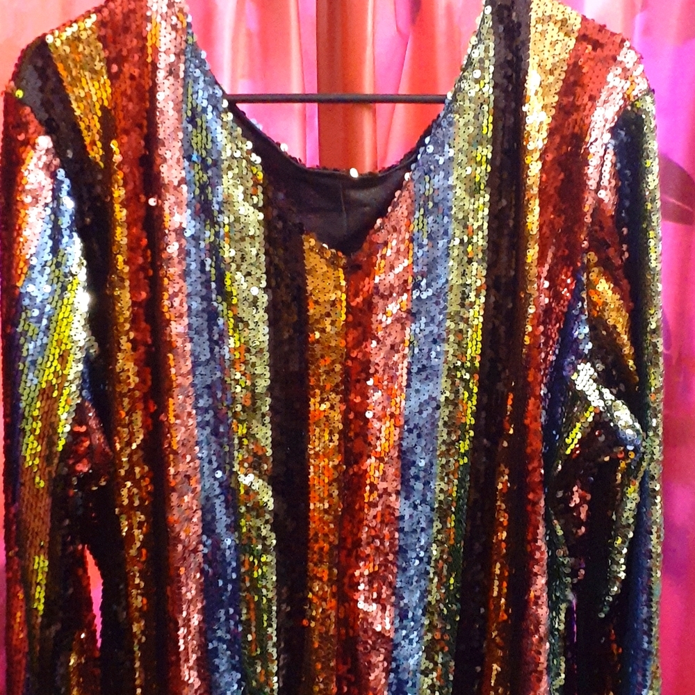 Sequin multi color dress